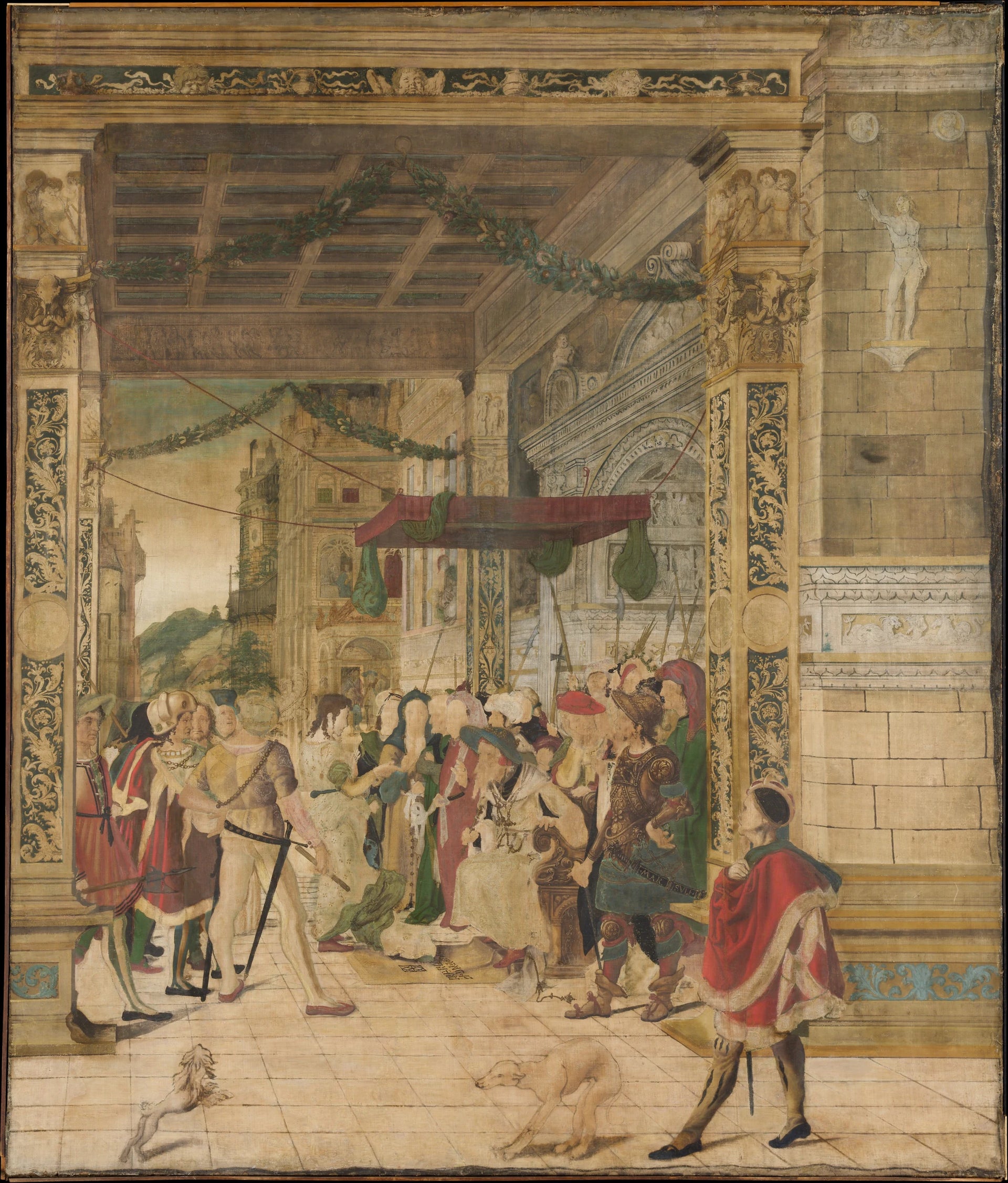 Joseph interpretant les reves du Pharaon - Jörg Breu the Younger