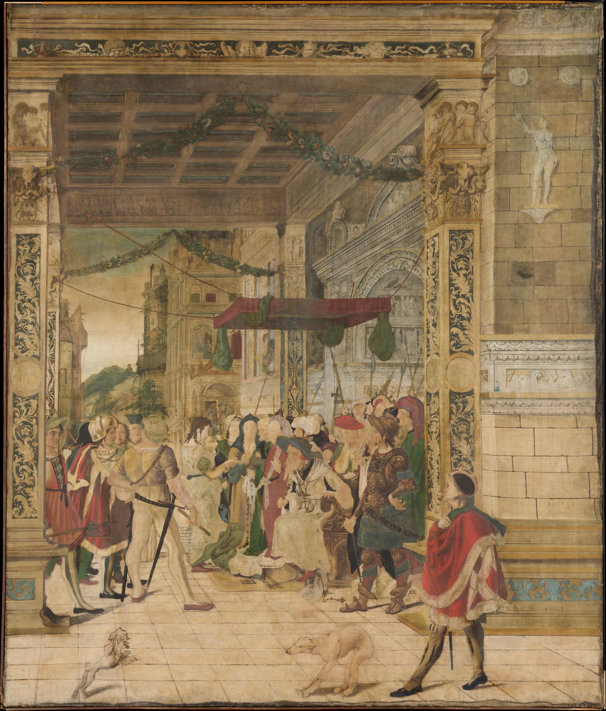 Joseph interpretant les reves du Pharaon - Jörg Breu the Younger