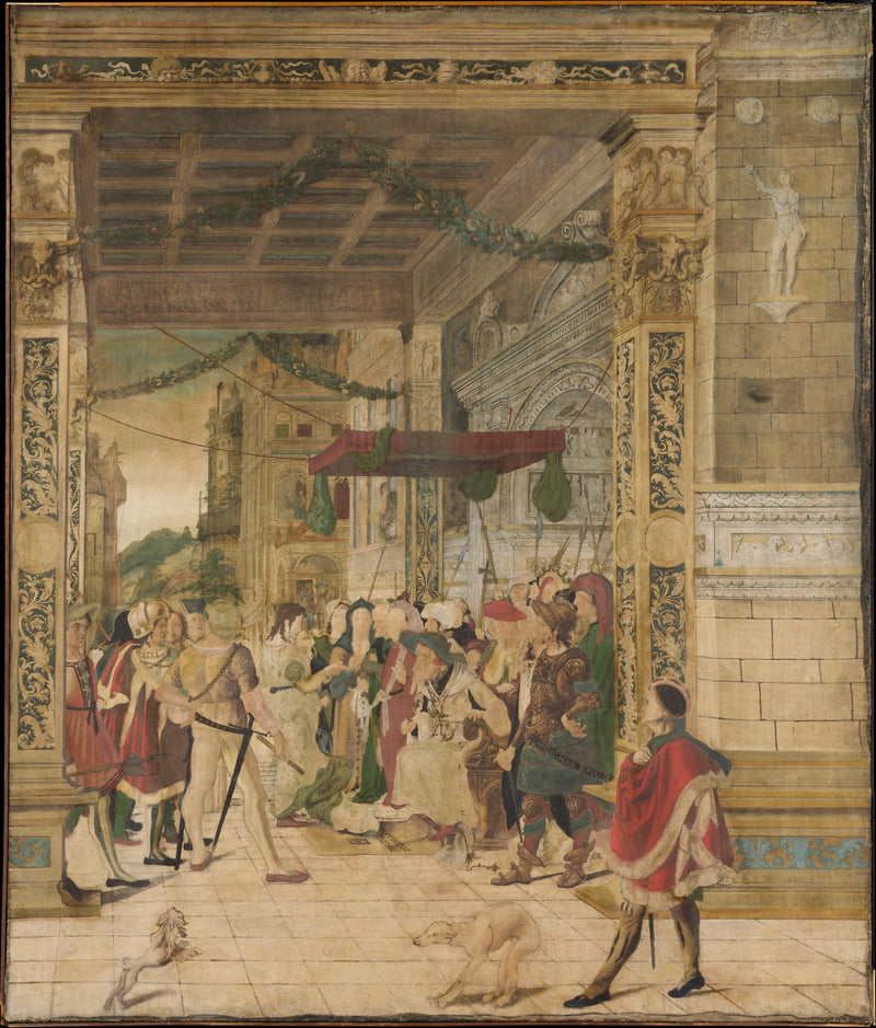 Joseph interpretant les reves du Pharaon - Jörg Breu the Younger