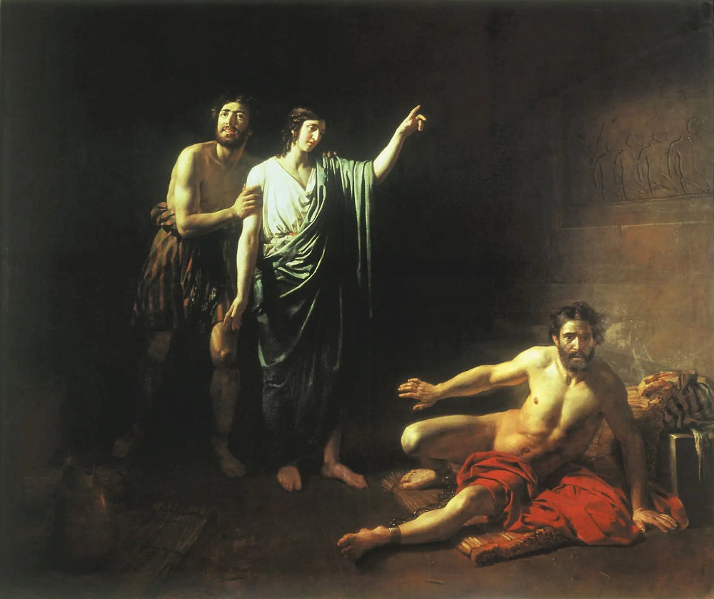 Joseph interprète les rêves du majordome et du boulanger - Alexandre Ivanov - Alpha Reproduction