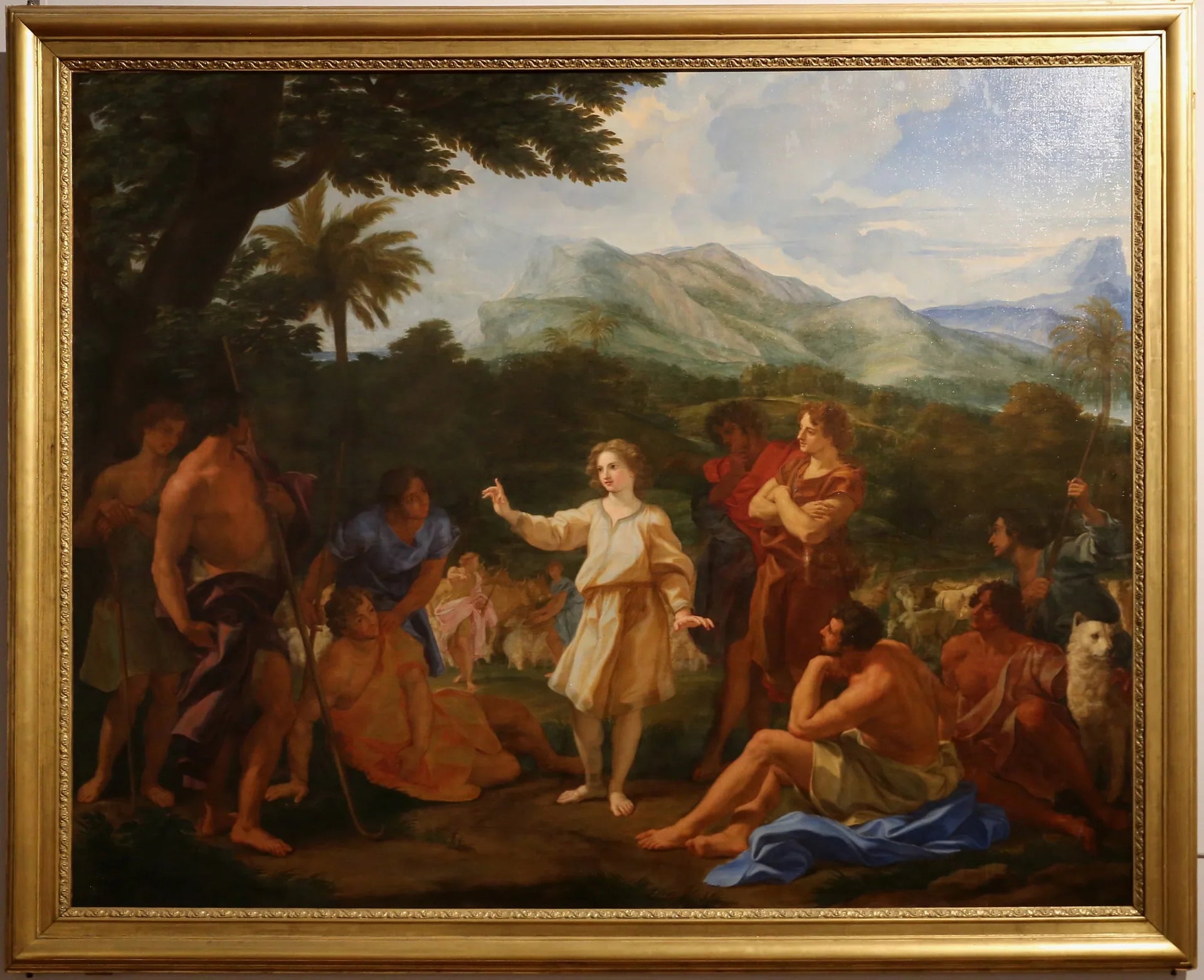 Joseph raconte son songe à ses frères - Giovanni Battista Gaulli image 1 copie de tableau peinte à la main
