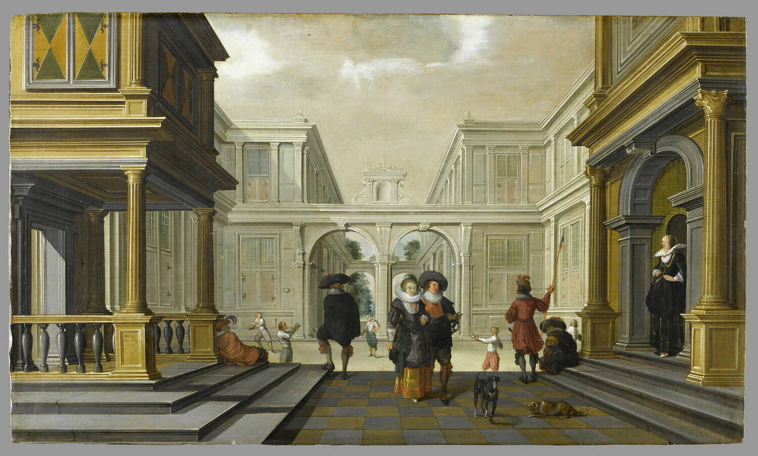 Les joueurs de paume - Dirck van Delen