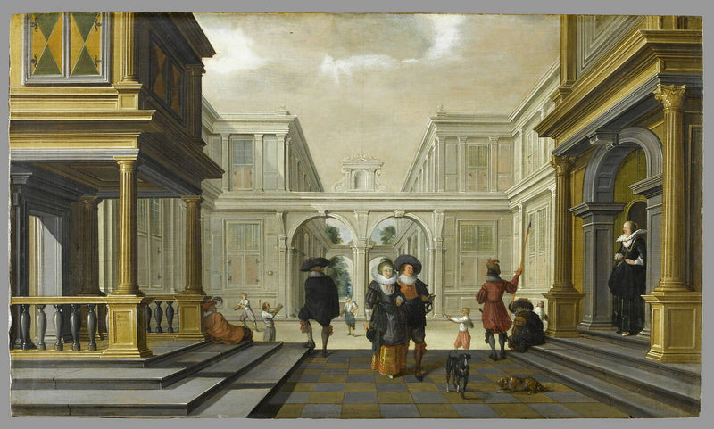 Les joueurs de paume - Dirck van Delen