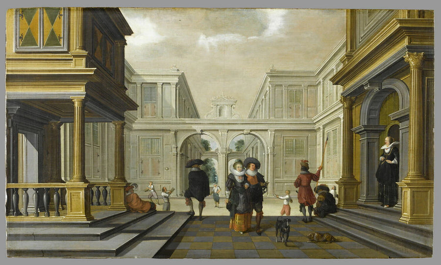 Les joueurs de paume - Dirck van Delen