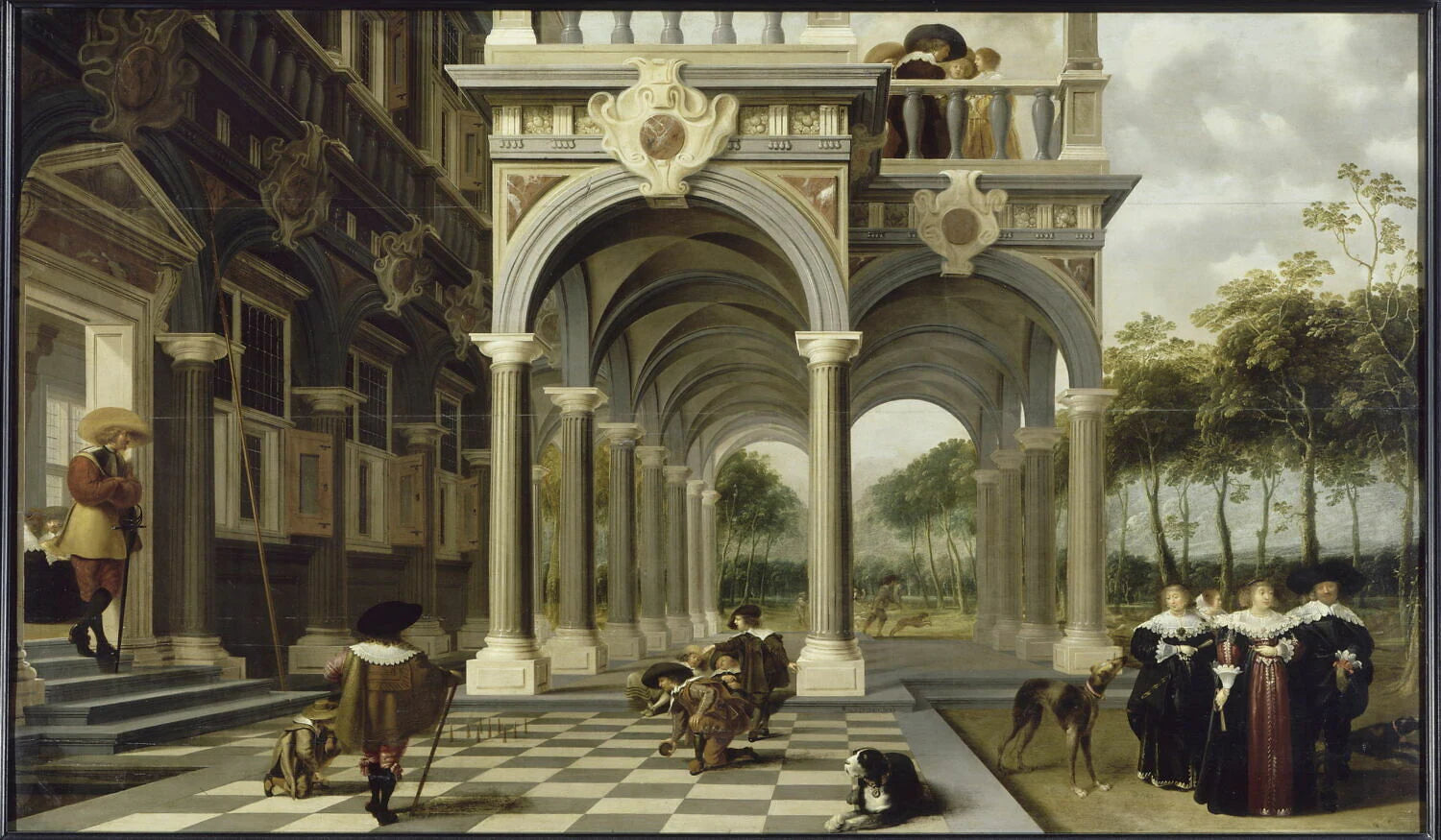 Les joueurs de quilles - Dirck van Delen