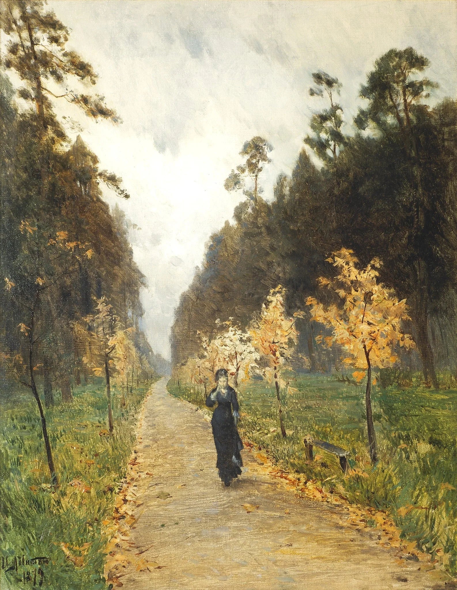 Jour d'automne. Sokolniki - Isaac Levitan image 1 reproduction artisanale de tableau