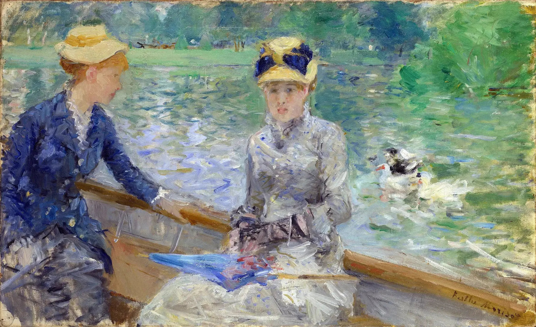 Jour d'été - Berthe Morisot image 1 reproduction de peinture à l’huile