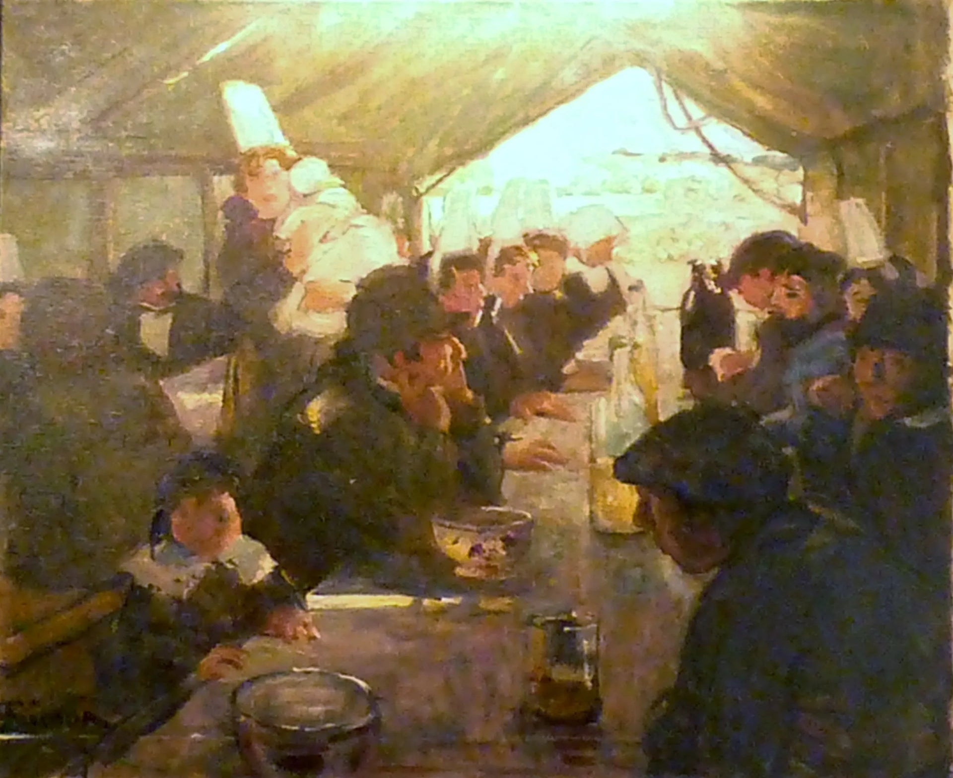 Jour de baptême en pays bigouden - Lucien Simon image 1 reproduction réalisée par Alpha Reproduction