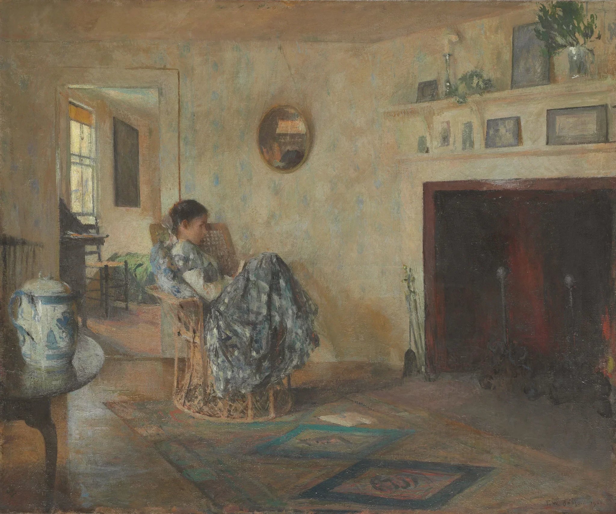 Jour de pluie - Frank Weston Benson image 1 reproduction artisanale de tableau