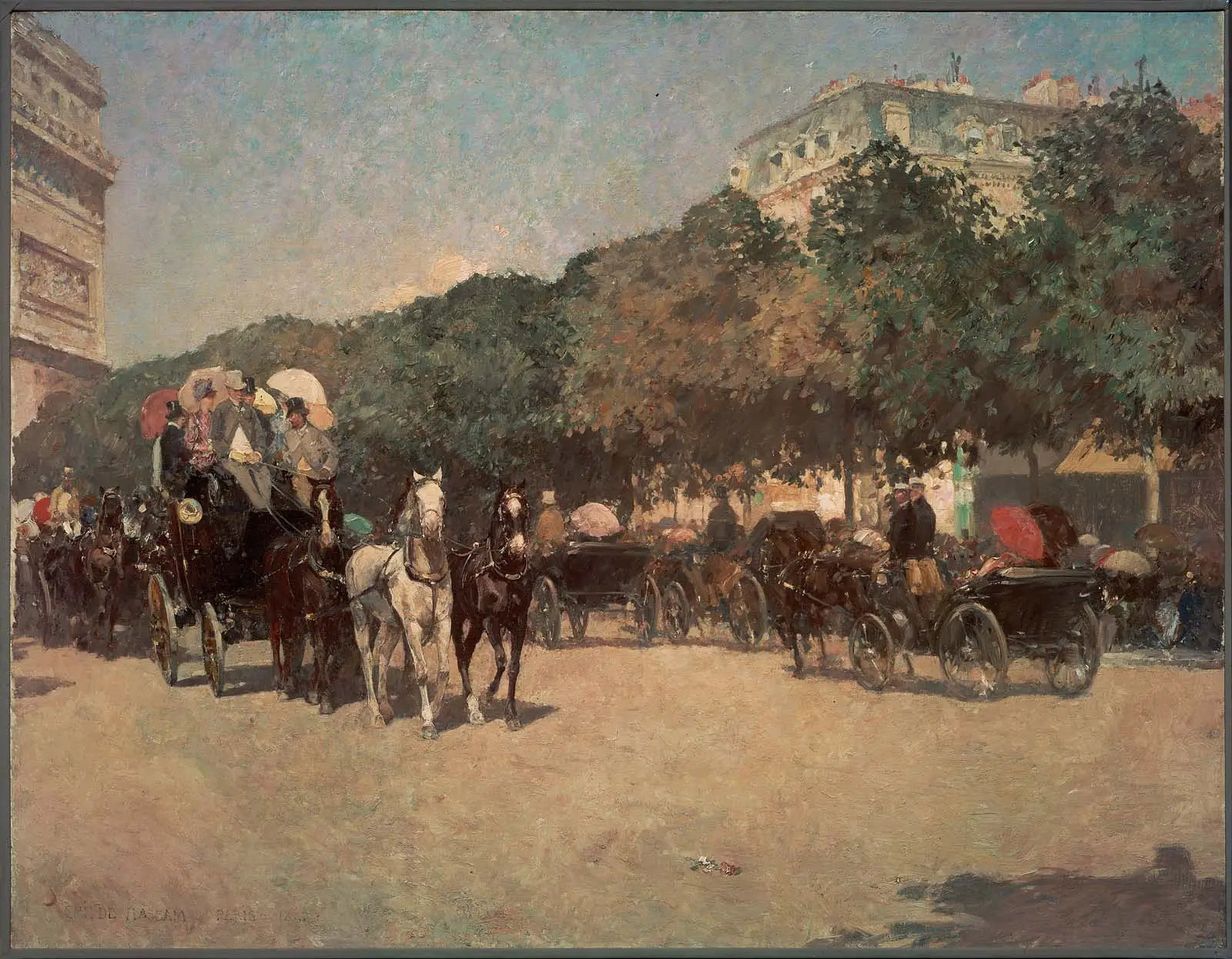 Jour du Grand Prix - Childe Hassam image 1 reproduction de peinture à l’huile
