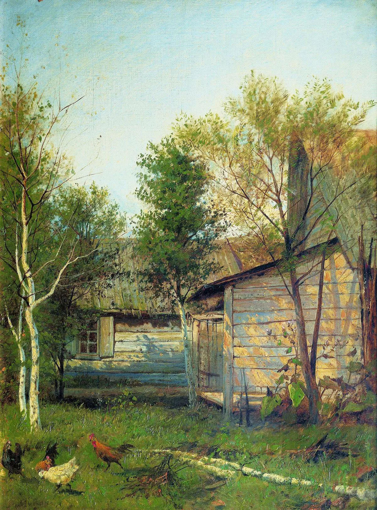 Jour ensoleillé - Isaac Levitan image 1 reproduction de peinture à l’huile