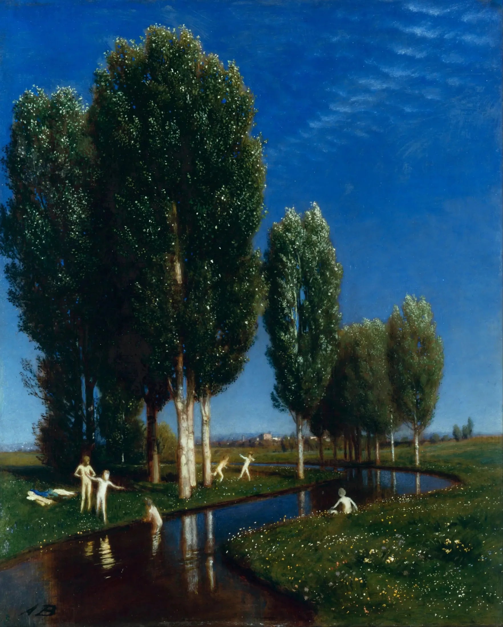 Journée d'été - Arnold Böcklin image 1 reproduction artisanale de tableau