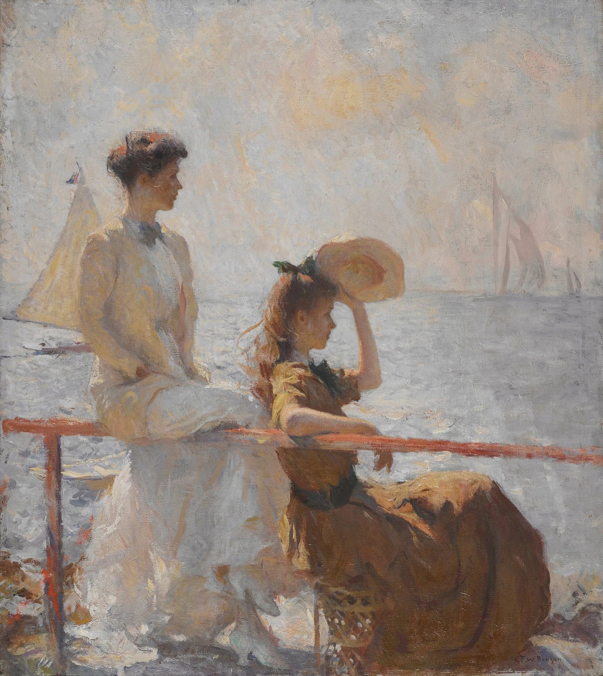 Journée d'été - Frank Weston Benson image 1 reproduction artisanale de tableau