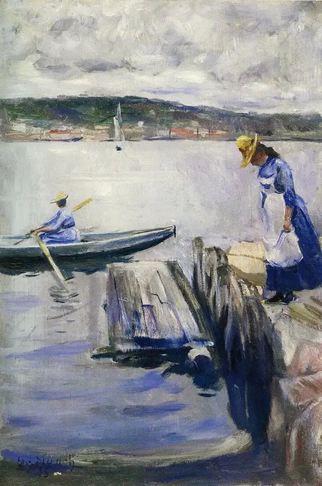 Journée d'été sur le quai - Edvard Munch
