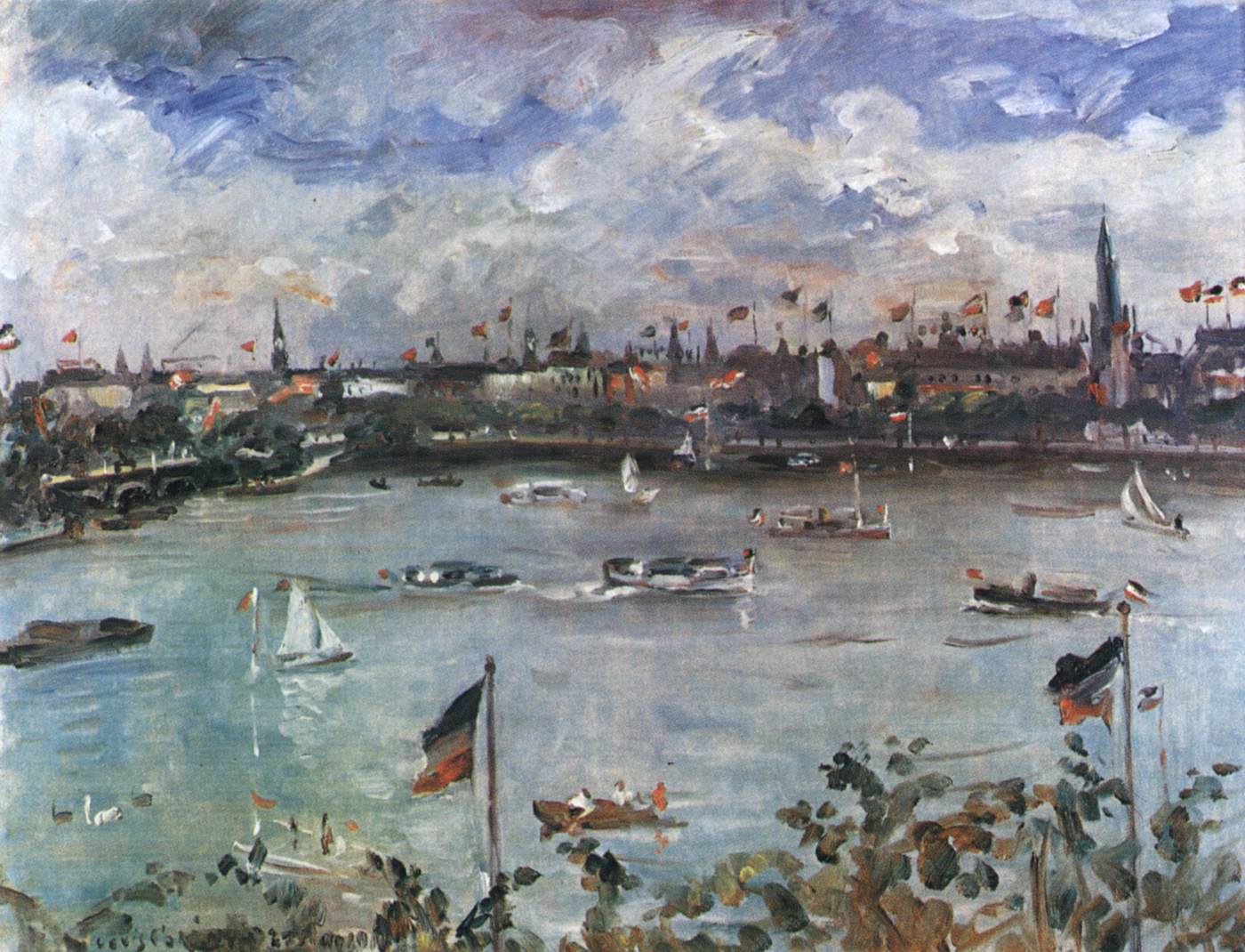 Journée de l'Empereur à Hambourg - Lovis Corinth image 1 tableau peint à l’huile sur toile