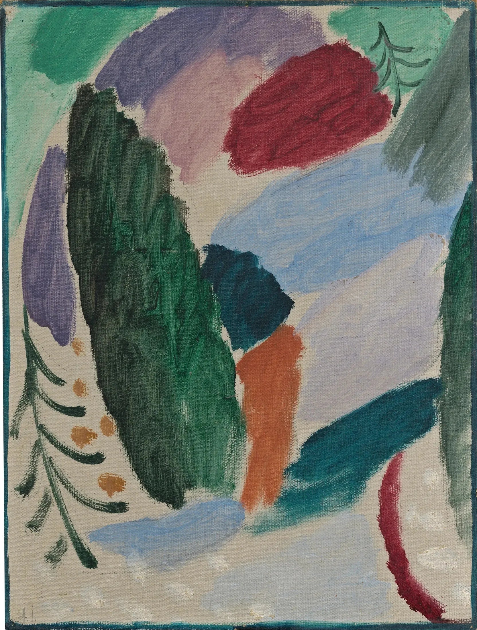 Journée glaciale - Alexej von Jawlensky image 1 reproduction artisanale de tableau