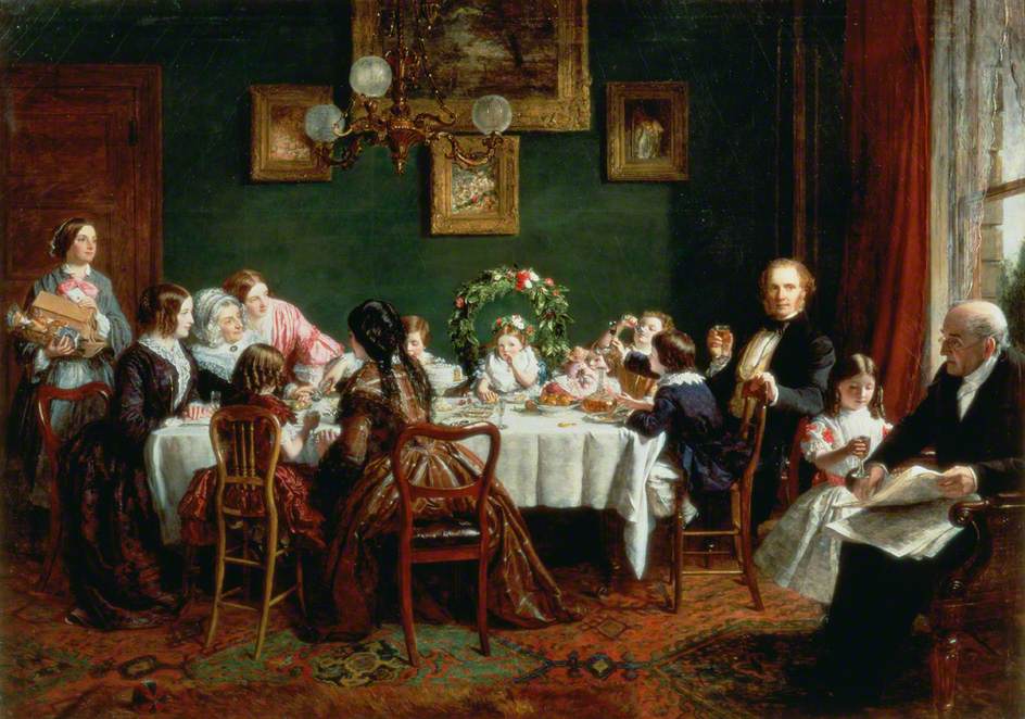 Joyeux anniversaire ! - William Powell Frith image 1 tableau peint à l’huile sur toile