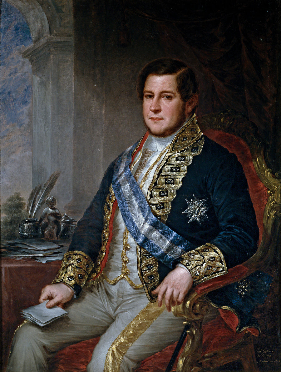 Juan Bravo Murillo Ministre du Commerce, de l'Instruction et des Travaux publics - José Gutiérrez de la Vega