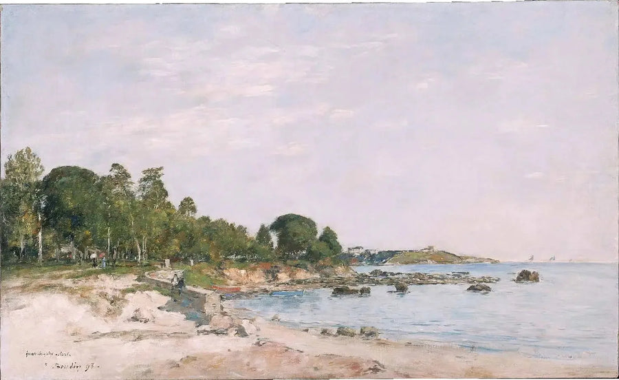 Juan-les-Pins, la baie et de la Rive - Eugène Boudin