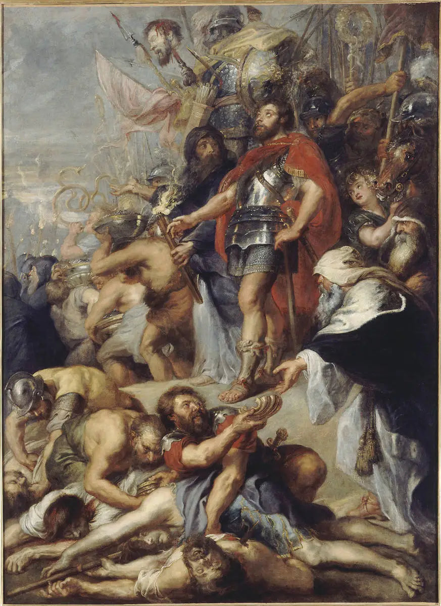 Judas Macchabée priant pour les défunts - Peter Paul Rubens image 1 reproduction d’œuvre d’art à l’huile