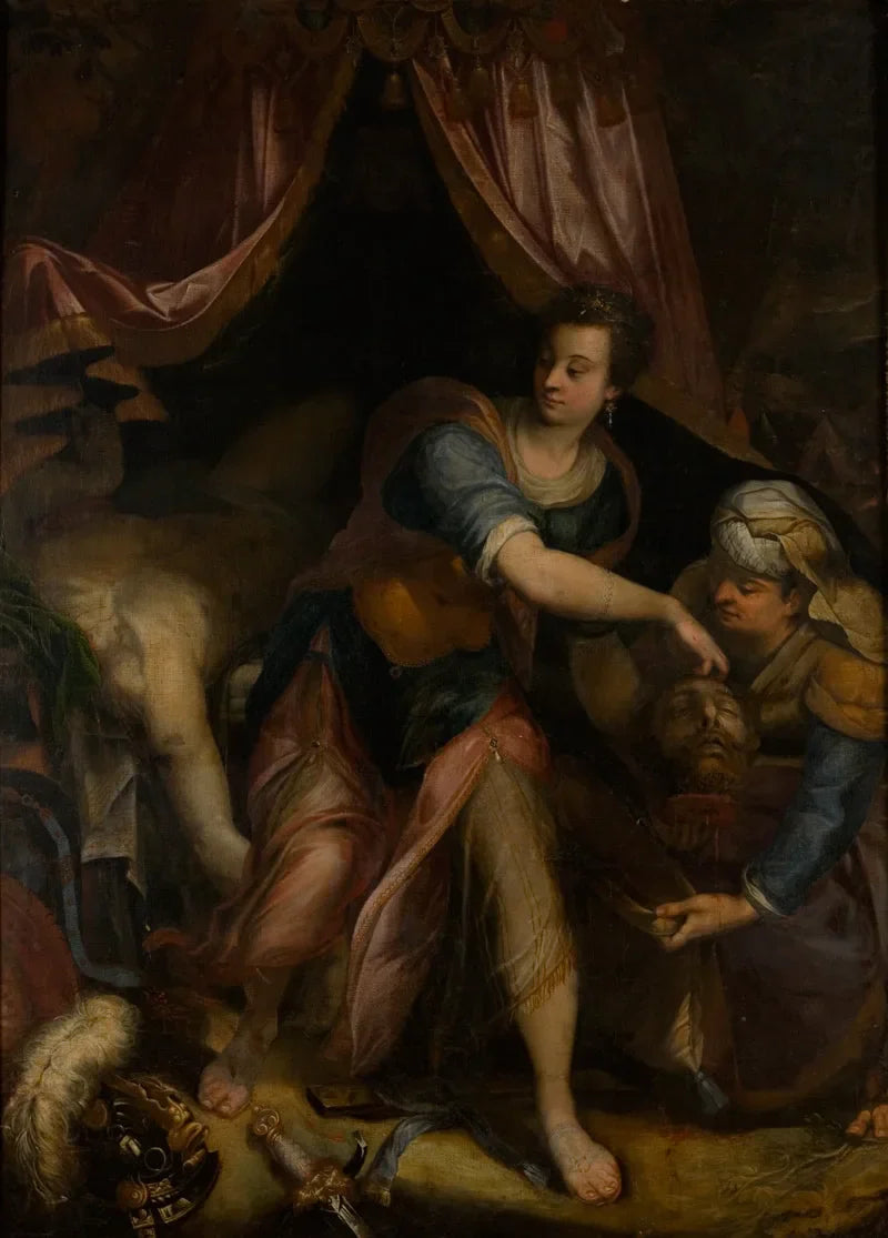 Judith avec la tête d'Holopherne - Denis Calvaert image 1 tableau peint à l’huile sur toile