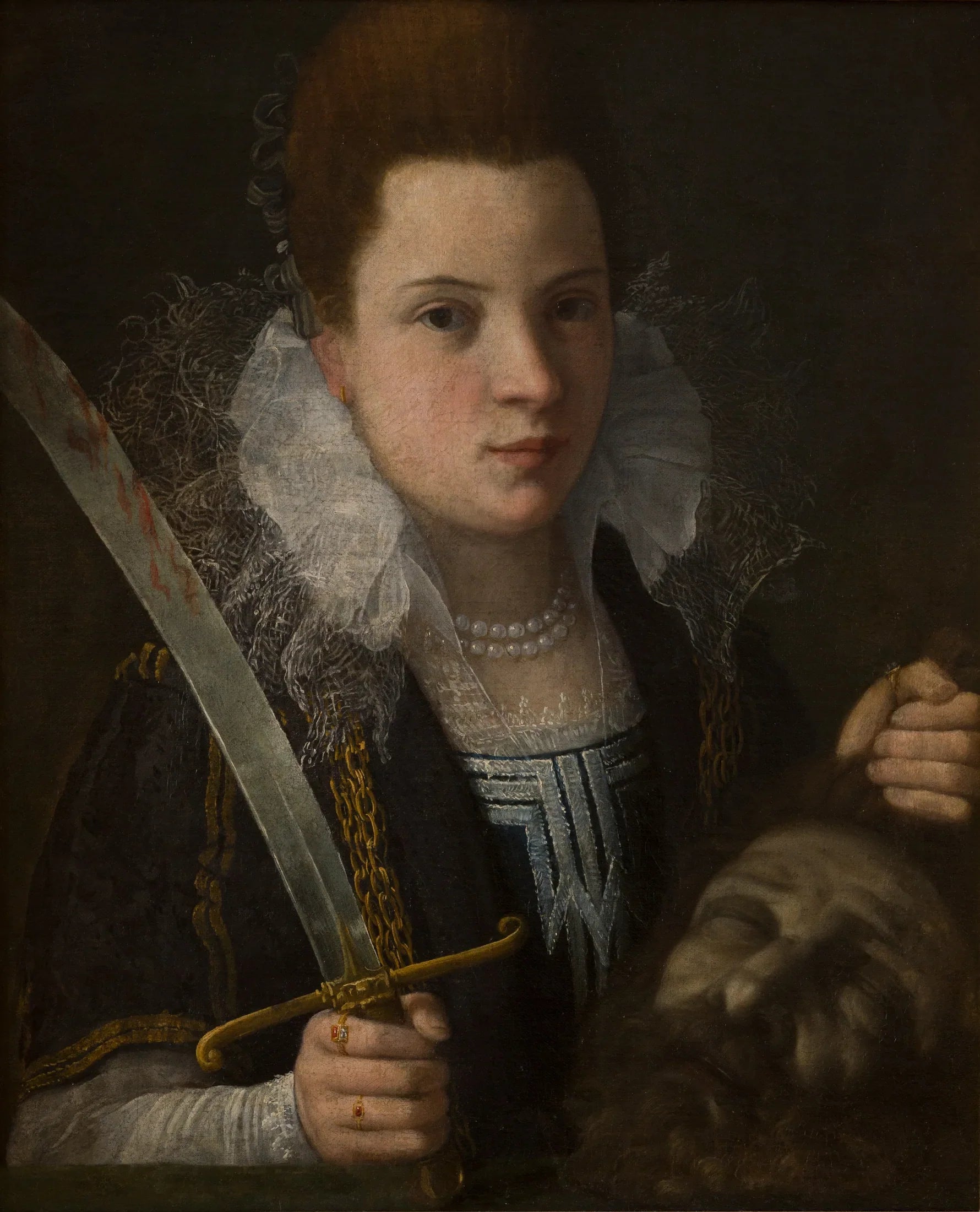 Judith avec la tête d'Holopherne - Lavinia Fontana image 1 copie peinte à la main à l’huile