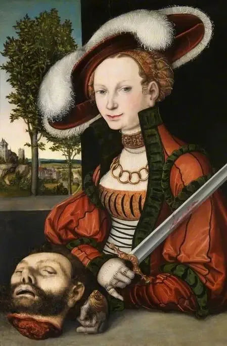 Judith avec la tête d'Holopherne - Lucas Cranach the Elder image 1 tableau peint à l’huile sur toile
