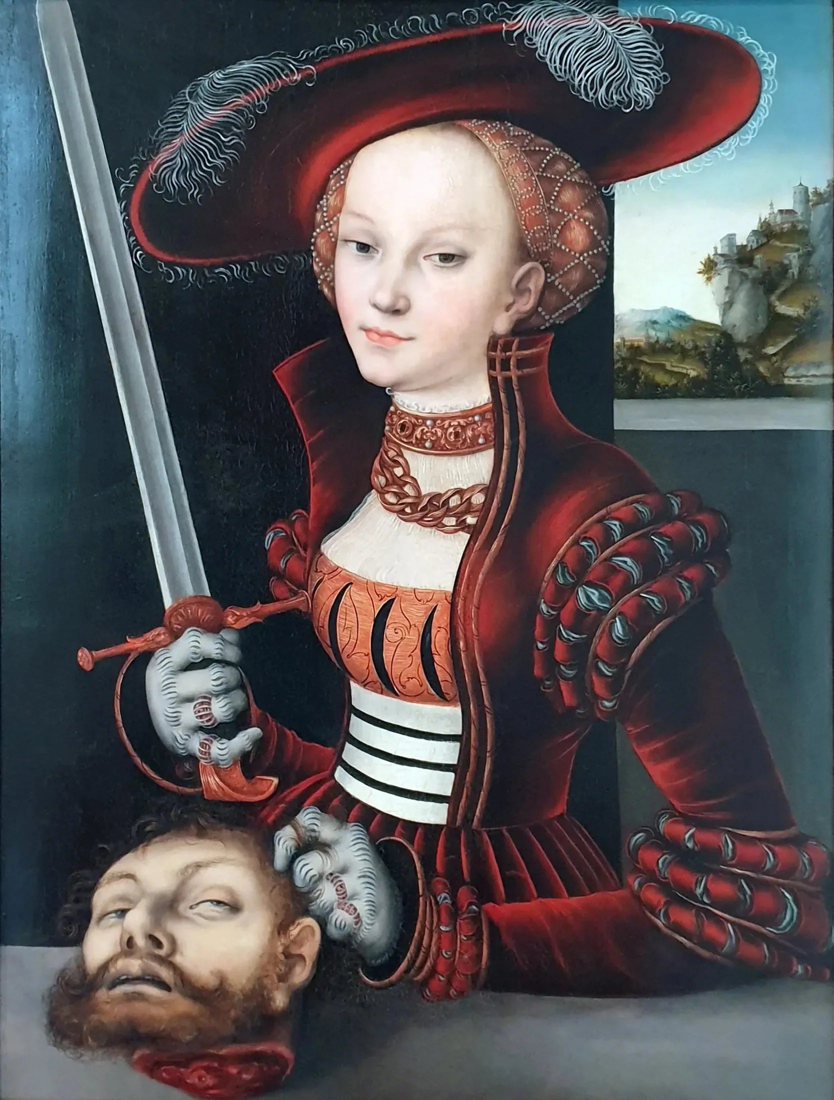 Judith avec la tête d'Holopherne - Lucas Cranach the Elder image 1 copie de tableau peinte à la main