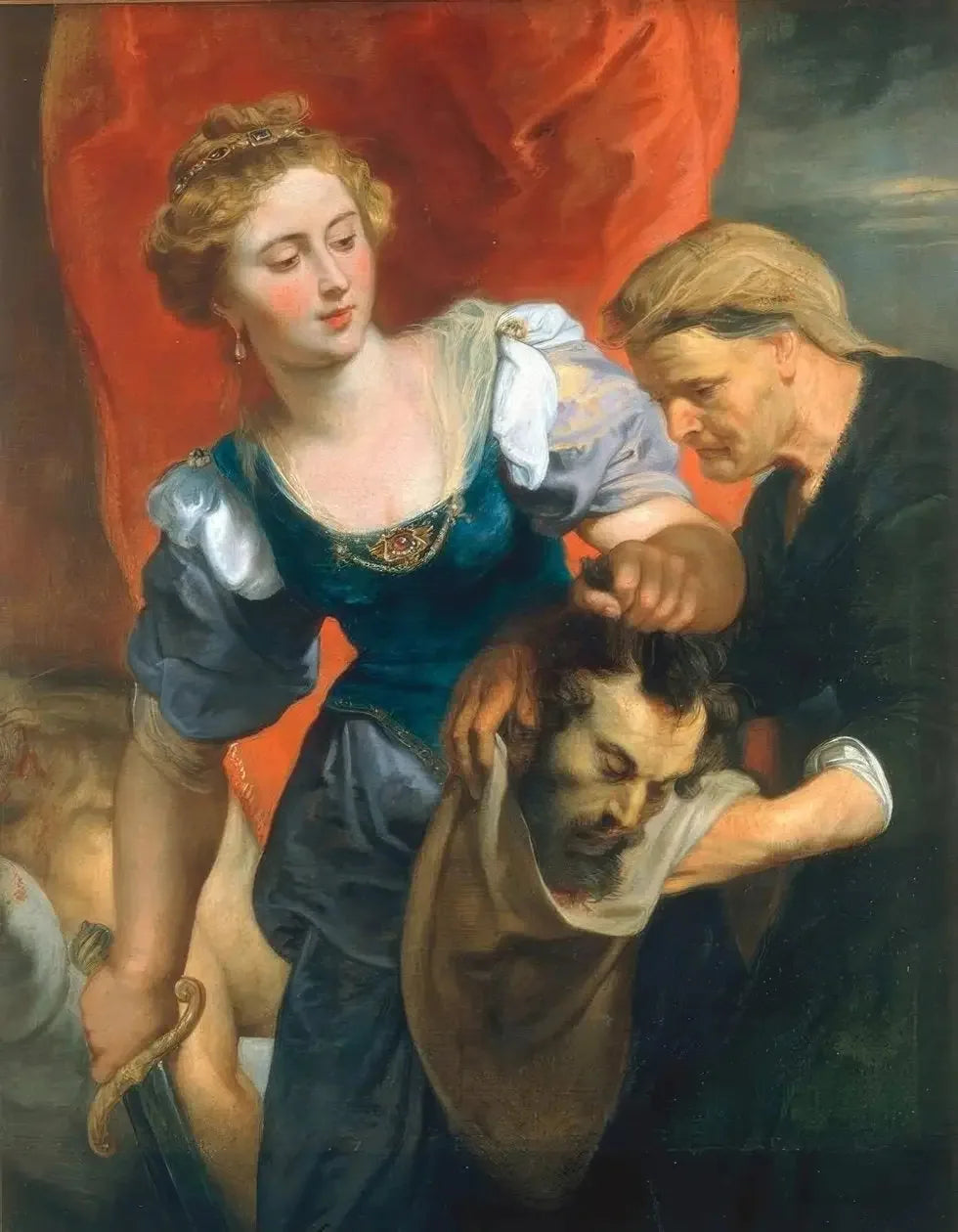 Judith avec la tête d'Holopherne - Peter Paul Rubens image 1 copie peinte à la main à l’huile