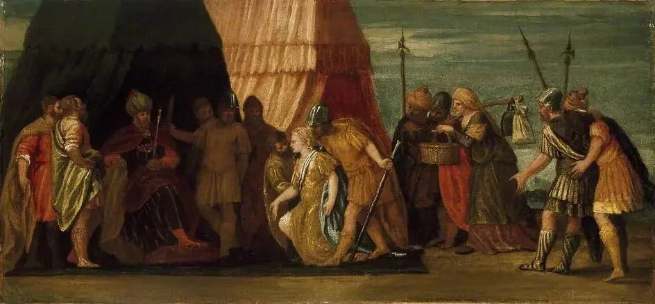 Judith reçue par Holopherne - Paul Véronèse image 1 reproduction de peinture à l’huile