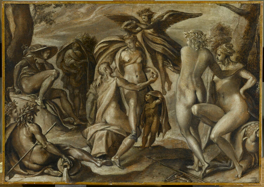 Le Jugement de Pâris (grisaille) - Anthonie van Blocklandt