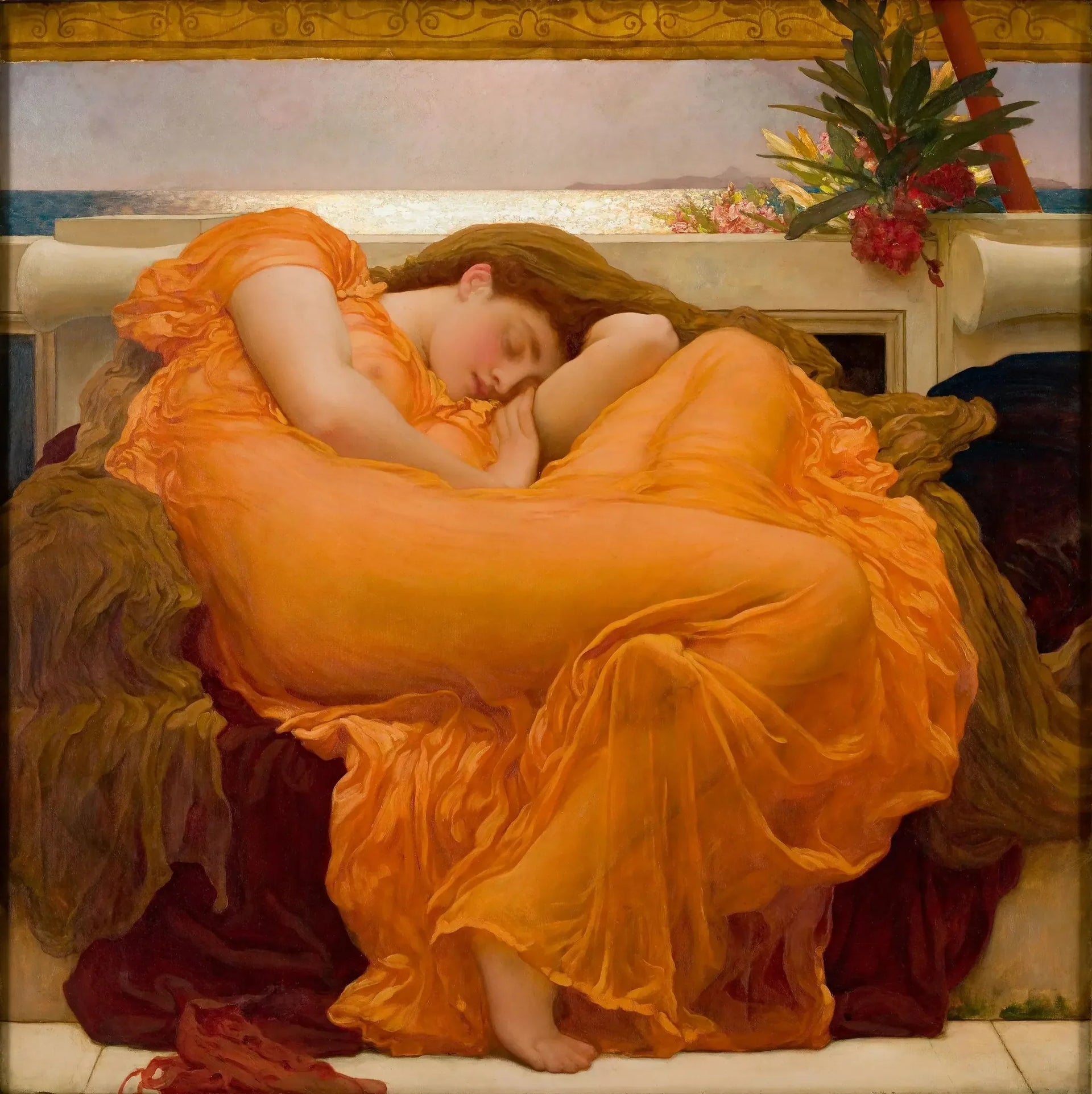 Juin flamboyante - Frederic Leighton image 1 tableau peint à l’huile sur toile