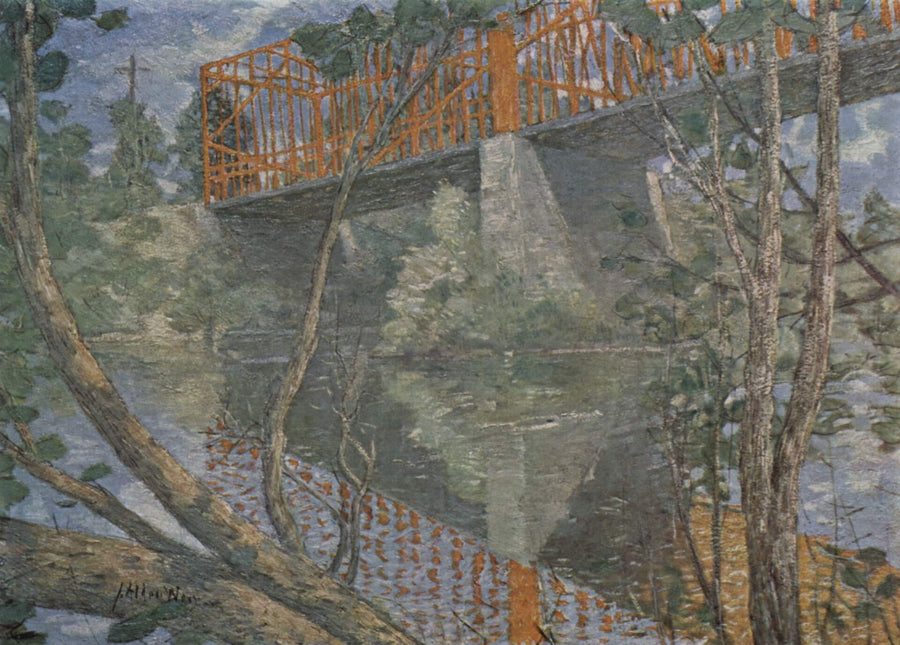 Le pont rouge - J. Alden Weir
