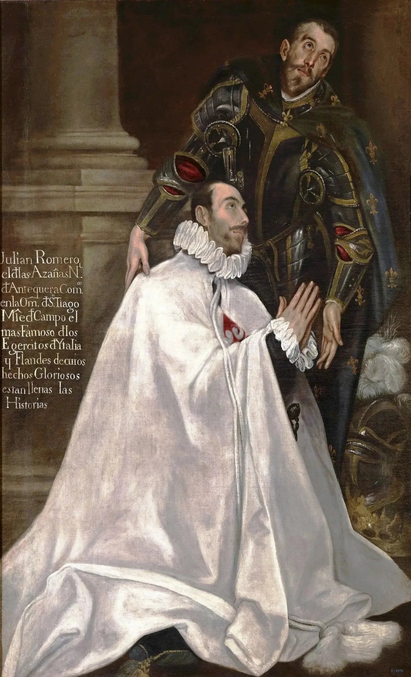 Julián Romero et son fils Saint Patron - El Greco image 1 copie peinte à la main à l’huile