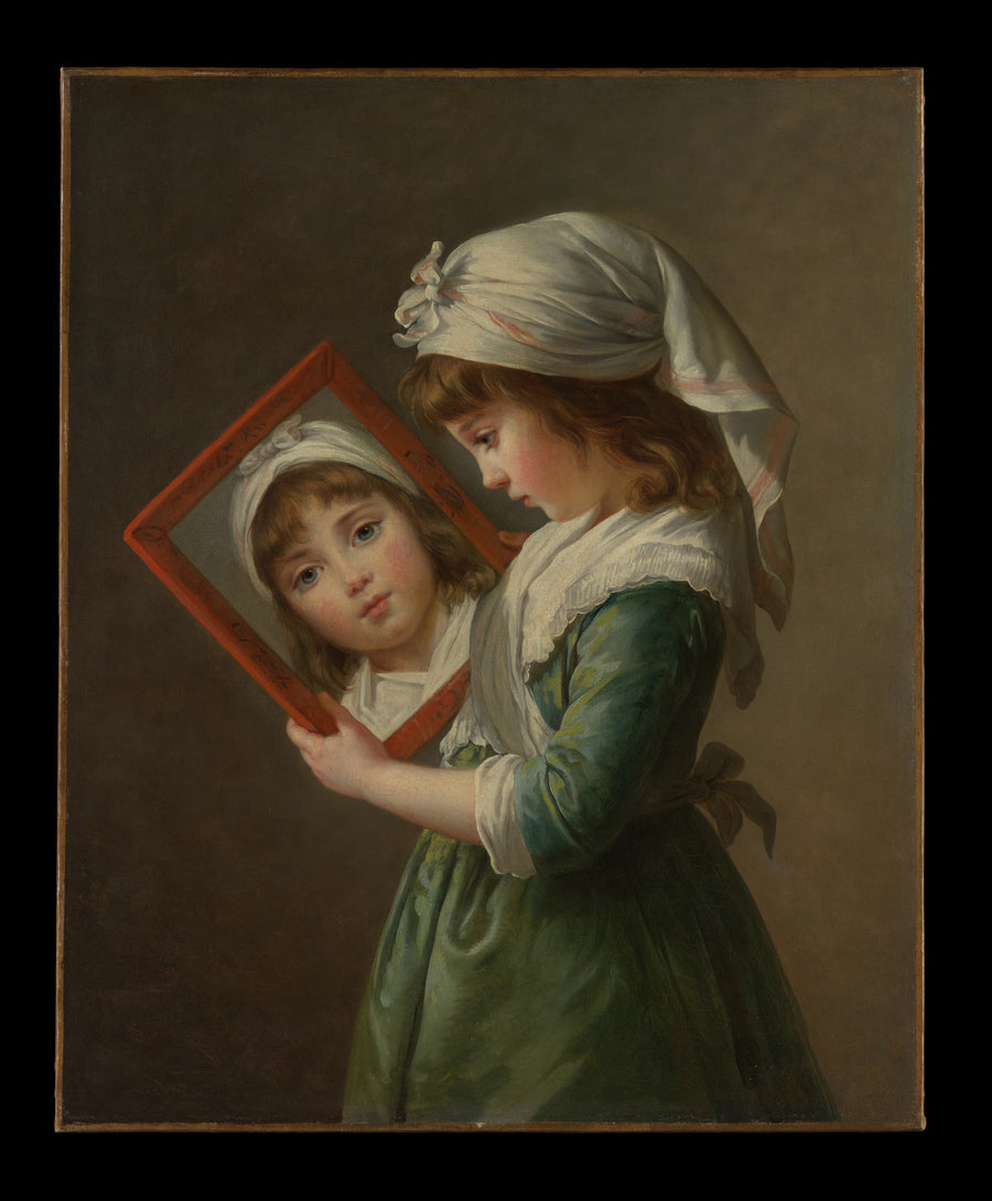 Julie Le Brun (1780-1819) Se regardant dans un miroir - Elisabeth Louise Vigée Le Brun