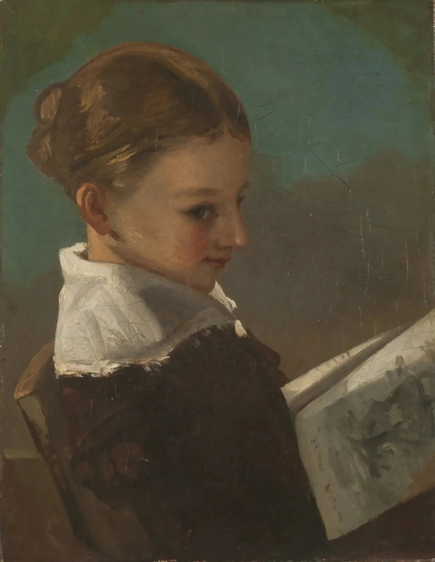 Juliette Courbet âgée de dix ans - Gustave Courbet image 1 reproduction réalisée par Alpha Reproduction