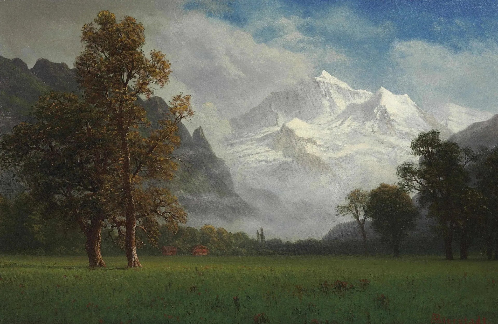 Jungfrau - Albert Bierstadt image 1 reproduction de peinture à l’huile