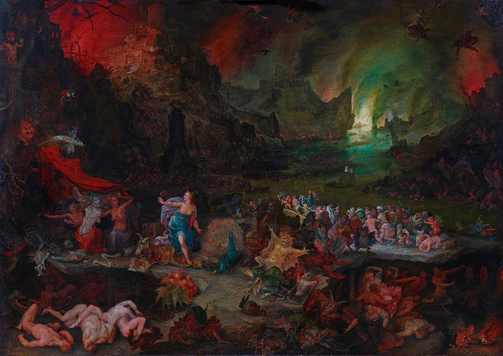 Junon aux Enfers - Jan Brueghel l'Ancien image 1 tableau peint à l’huile sur toile