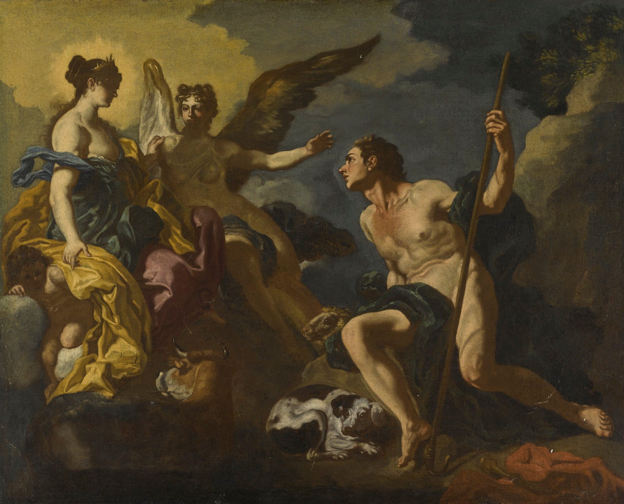 Junon, Io et Argus - Francesco Solimena image 1 copie peinte à la main à l’huile