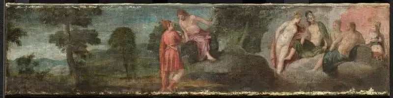 Jupiter avec les dieux et les déesses sur l'Olympe - Paul Véronèse image 1 reproduction artisanale de tableau