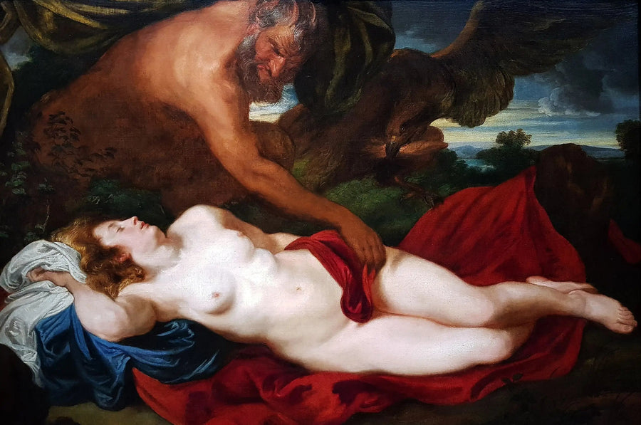 Jupiter en satyre par Antiope - Antoine van Dyck