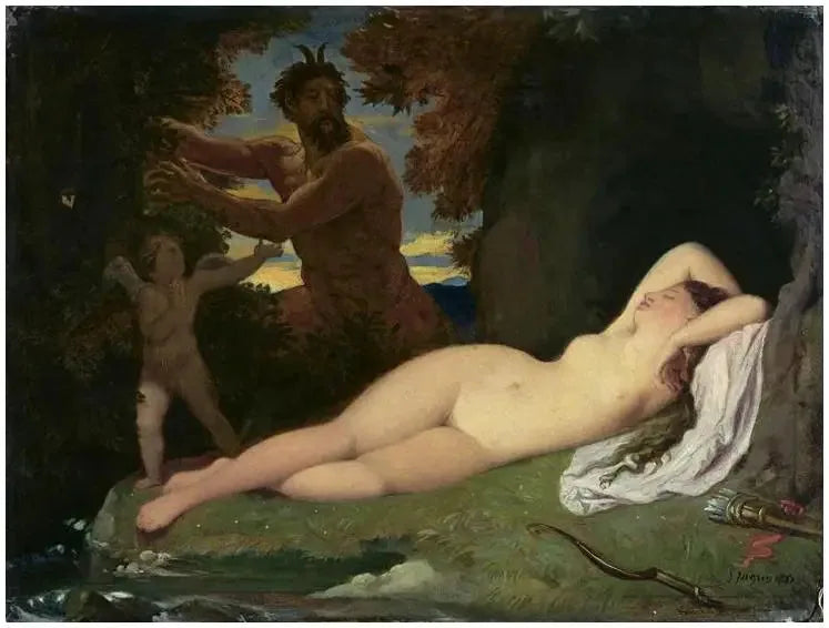 Jupiter et Antiope - Jean-Auguste-Dominique Ingres image 1 tableau peint à l’huile sur toile