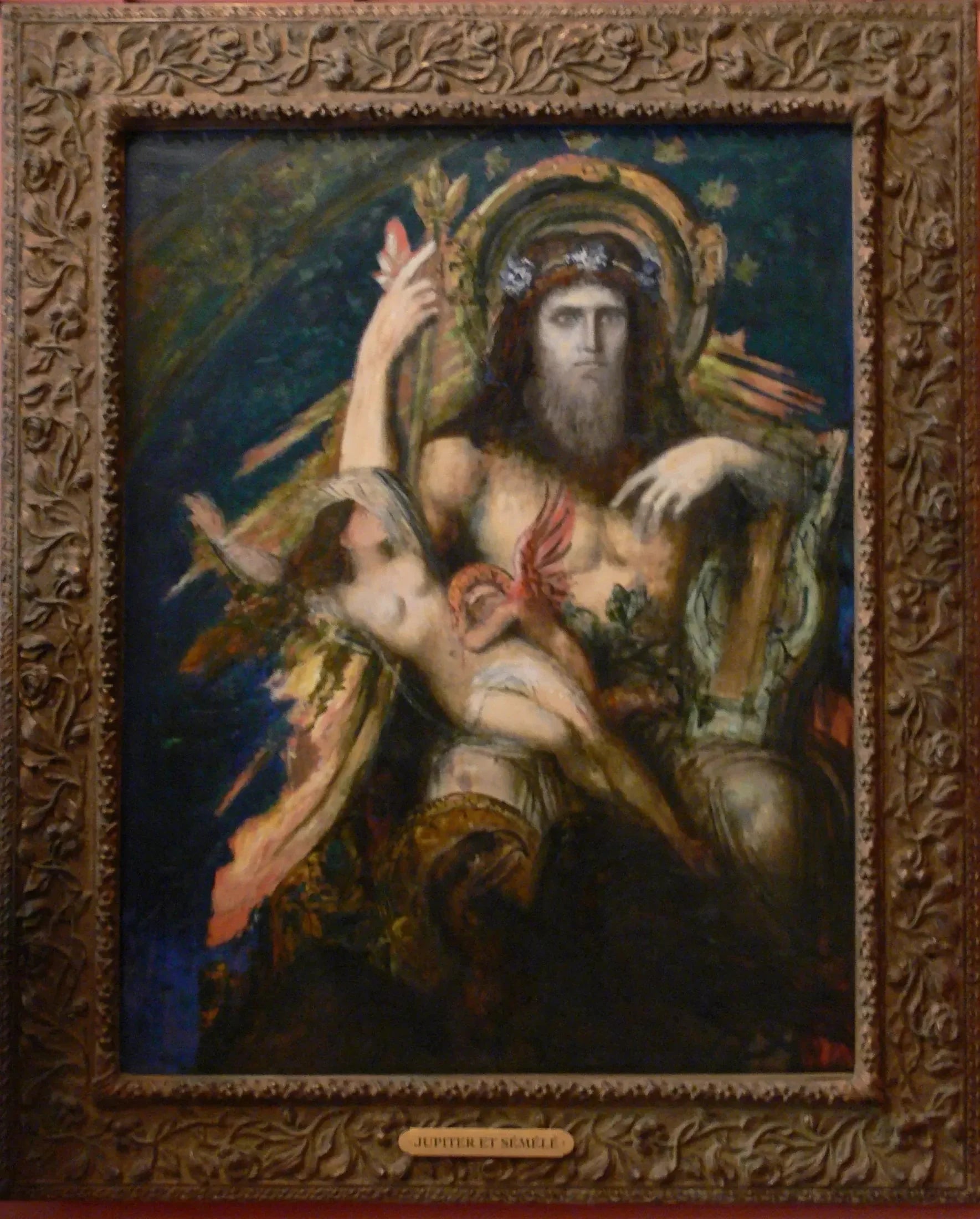 Jupiter et Sémélé - Gustave Moreau image 1 copie peinte à la main à l’huile