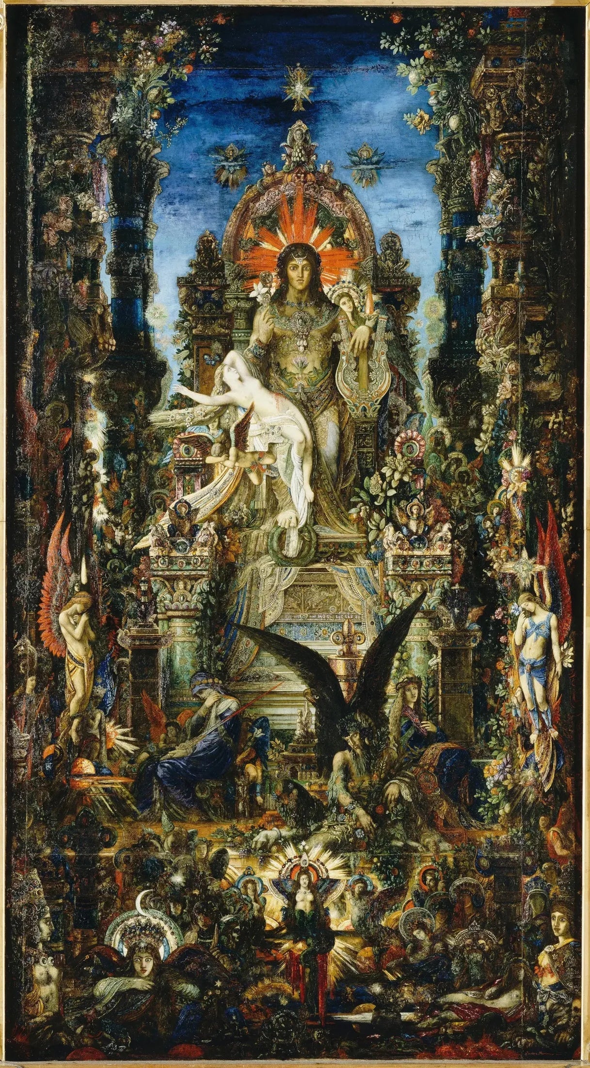 Jupiter et Sémélé - Gustave Moreau image 1 tableau peint à l’huile sur toile