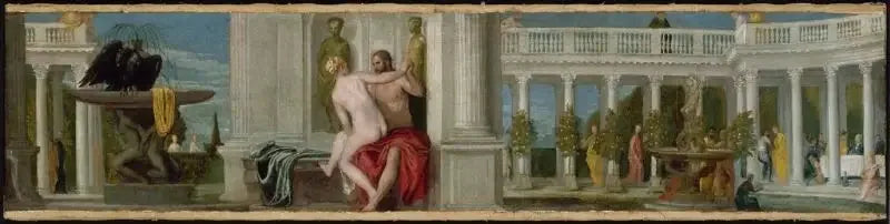 Jupiter et un nu - Paul Véronèse image 1 copie de tableau peinte à la main