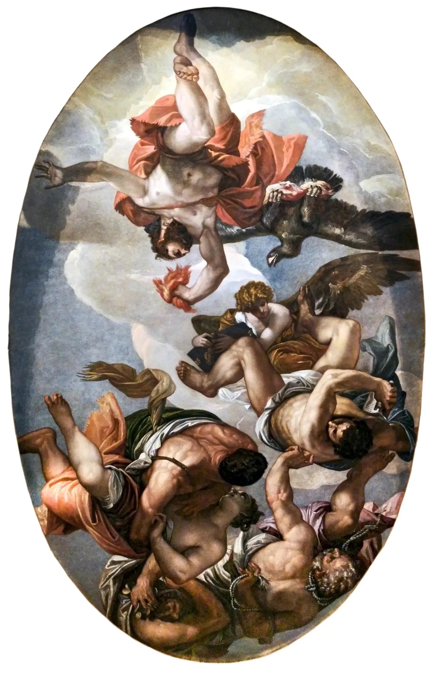 Jupiter punissant les vices - Paul Véronèse image 1 tableau peint à l’huile sur toile