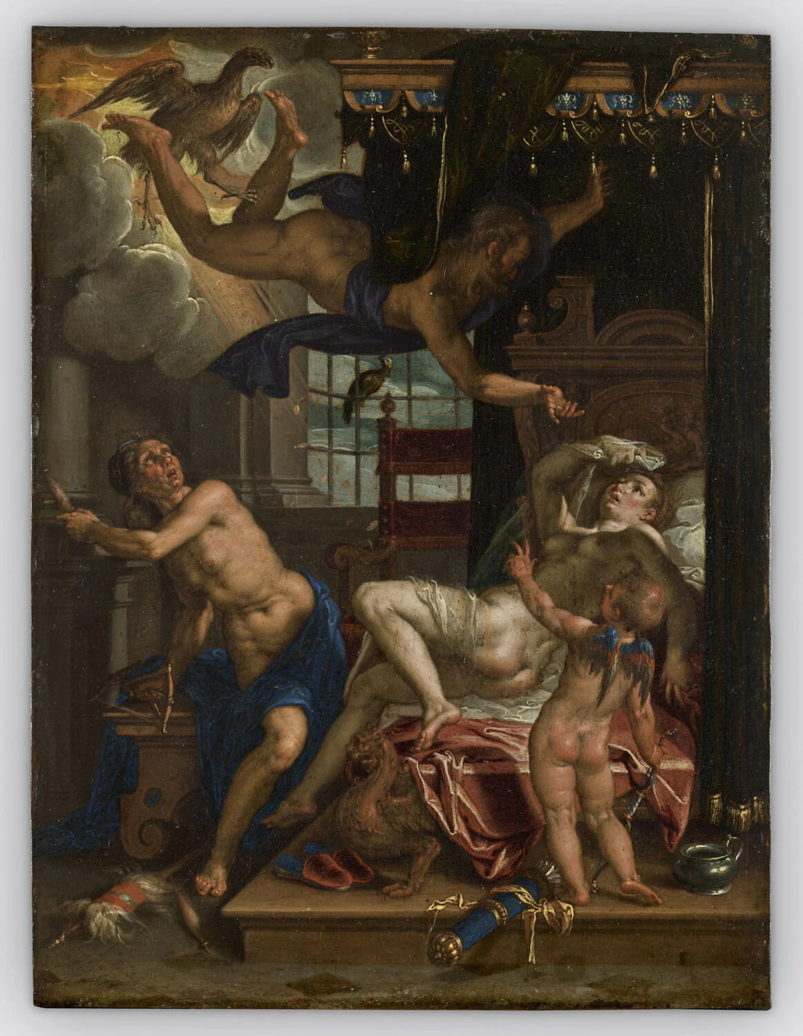 Jupiter s’introduisant dans la chambre de Danaé - Joachim Wtewael