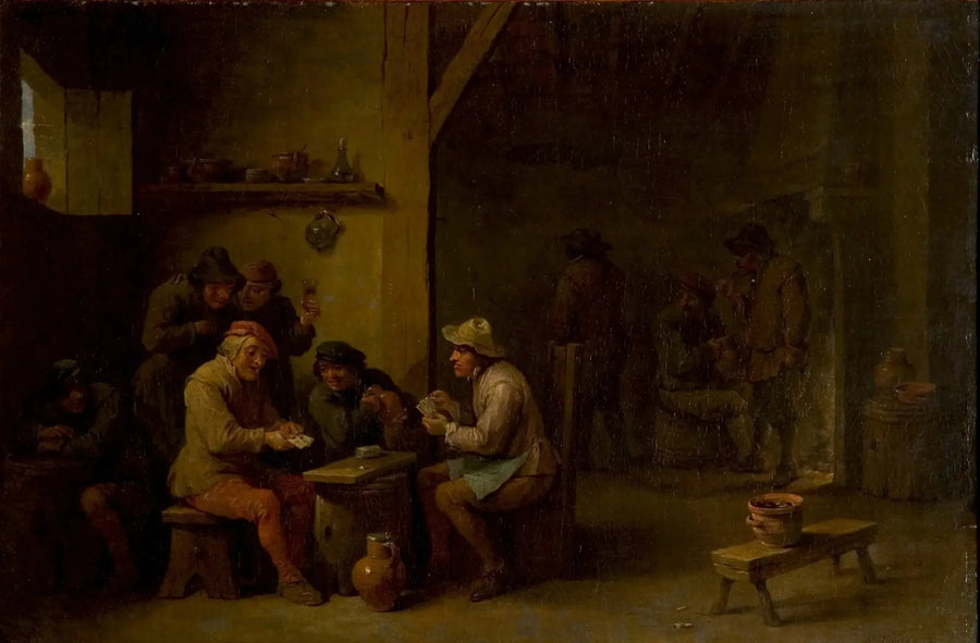 Kaartspelers in een herberg - David Teniers le Jeune