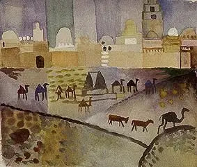 Kairouan I - August Macke image 1 copie de tableau peinte à la main