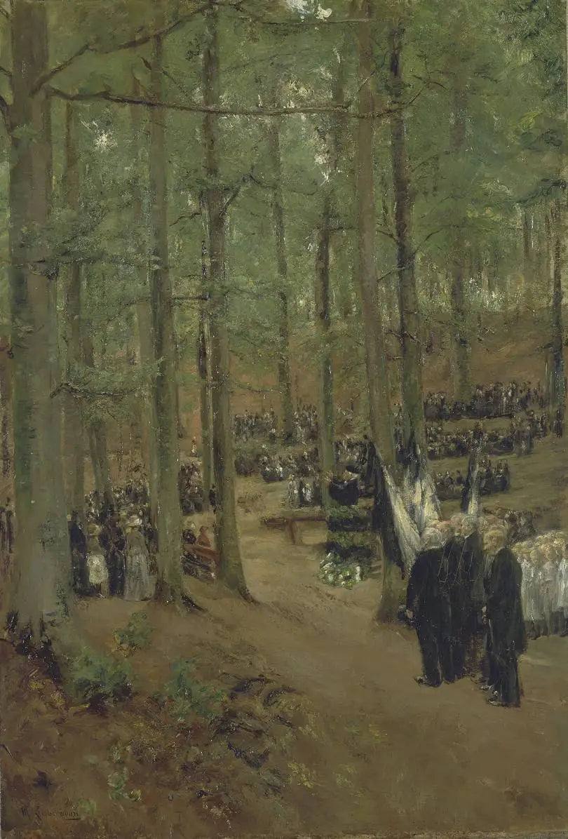 Kaiser Friedrich Gedächtnisfeier à Kösen - Max Liebermann - Alpha Reproduction